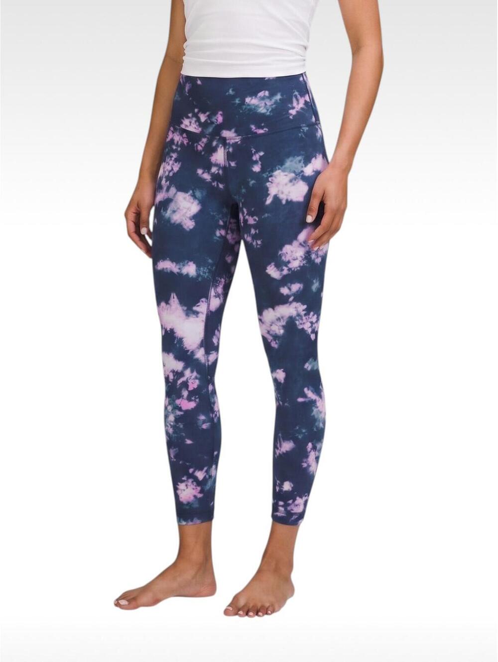 Lululemon Align High-Rise Pant 26.5" Circulate Tie Dye Mineral Blue Multi Size 6